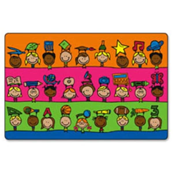 Flagship Carpets FCICE19022W Easy Care Fun At School Rug; 72 x 48 in. FCICE19022W - main